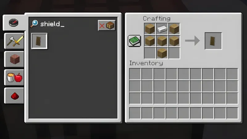 Cách Làm Cái Khiên Trong Minecraft