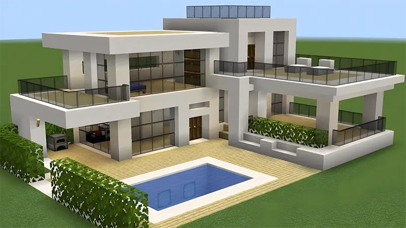 Xây Nhà Minecraft Hiện Đại