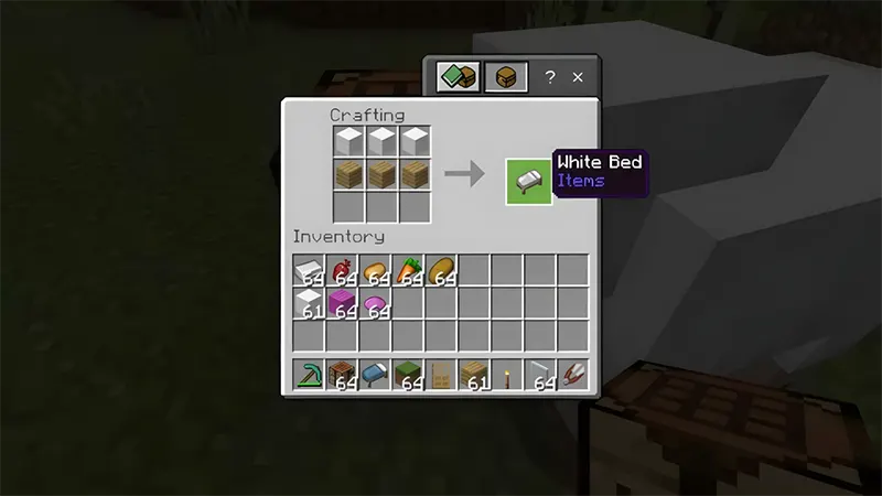 Cách Chế Tạo Giường Trong Minecraft 